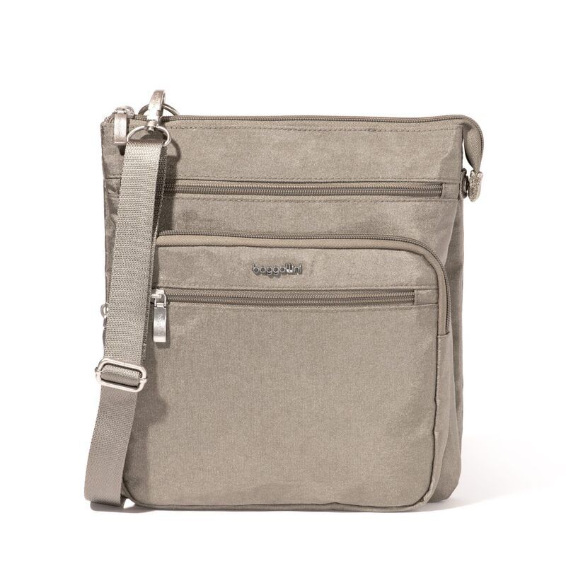 バッガリーニ レディース バッグ Baggallini Out and About Crossbody Sterling Shimme