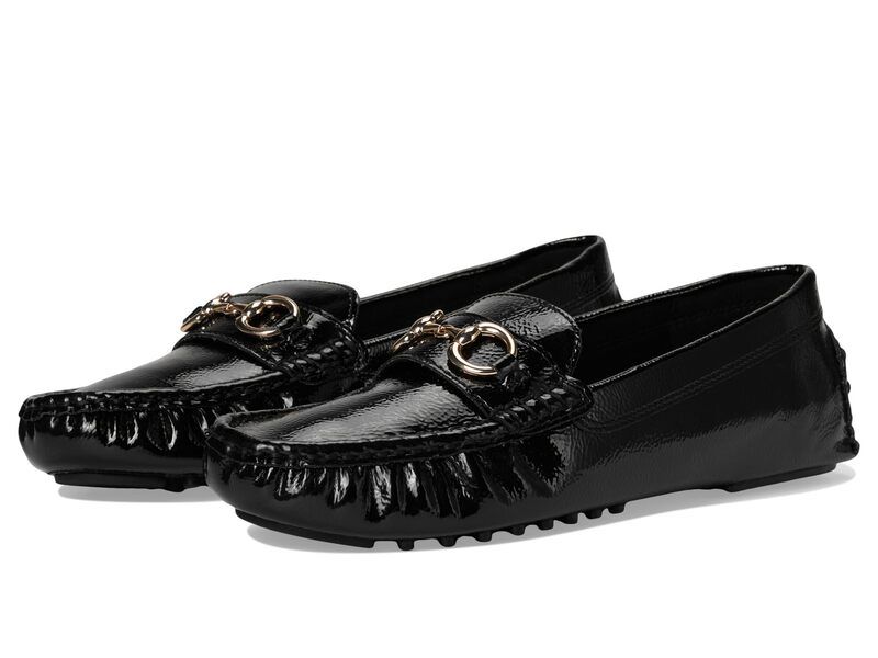アンクライン レディース シューズ ヒール Anne Klein Chrystie Black Crinkle ブラック
