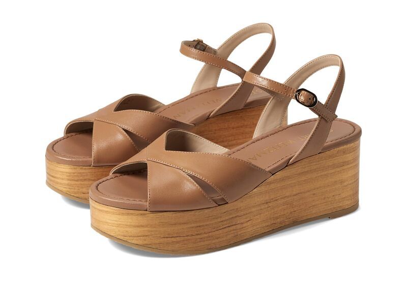 スチュアート ワイツマン レディース シューズ ヒール ミディ Stuart Weitzman Carmen Midi Wedge TanSand タン