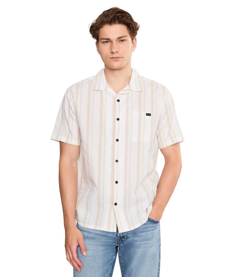 ビラボン メンズ トップス シャツ Billabong Victoria Vacay Short Sleeve White Sand ホワイト