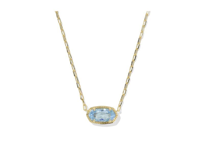 ケンドラスコット レディース アクセサリー ネックレス・チョーカー・ペンダントトップ レース Kendra Scott Elisa Cz Short Pendant Necklace Gold Lig