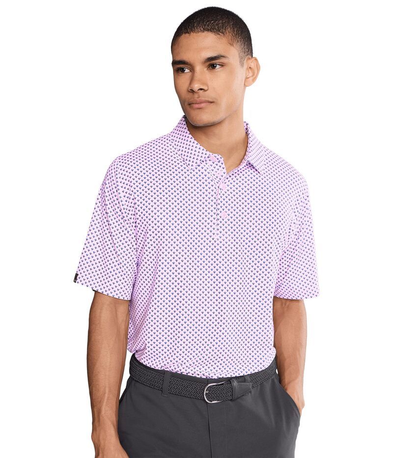 キャラウェイ メンズ トップス シャツ プリント Callaway Trademark Golf Printed Polo Pink Tulle ピンク