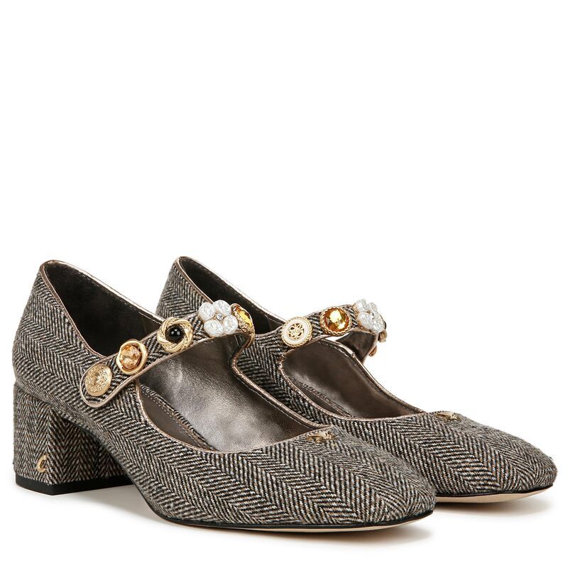 サーカス NY バイ サムエデルマン レディース シューズ ヒール Circus Ny By Sam Edelman Elaine Black Houndstoo ブラック