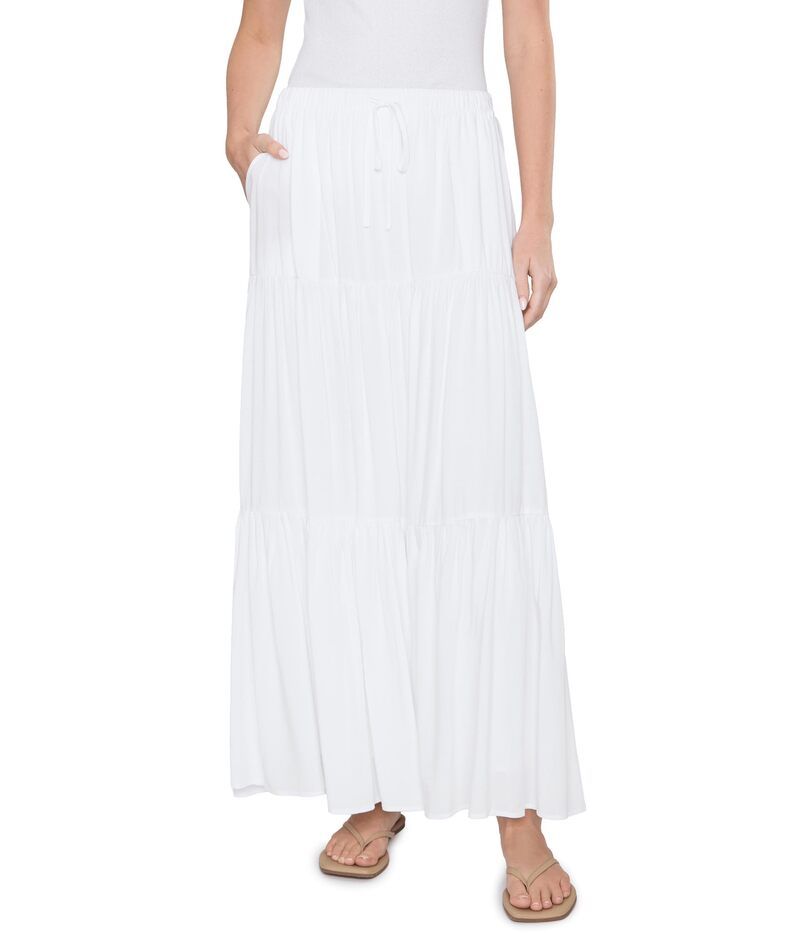 スプレンディット レディース ボトムスカート Splendid Melanie Skirt White ホワイト