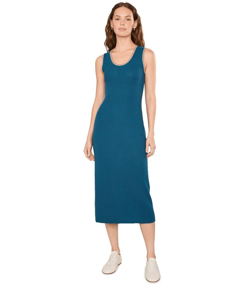 バーレイ レディース トップス ワンピース ニット Varley Mikel Knit Dress Heron Blue ブルー