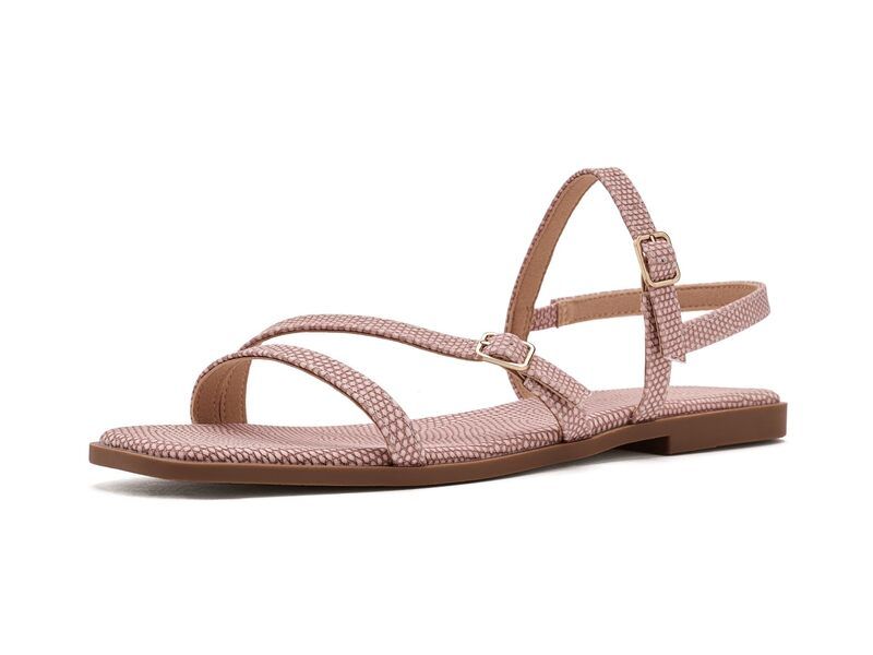ジュルネ コレクション レディース シューズ サンダル Journee Collection Brianna Pink Lizard ピンク