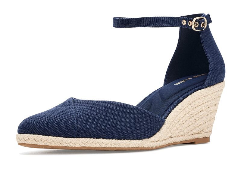 アンクライン レディース シューズ スニーカー Anne Klein Wilmott Navy Canvas ネイビー