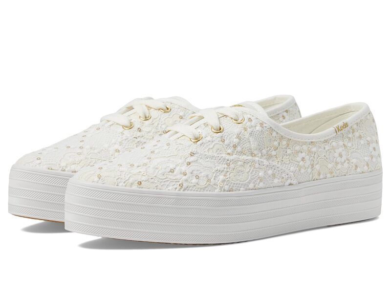 ケッズ レディース シューズ スニーカー レース Keds Point Lace Up Cream Lacele クリーム