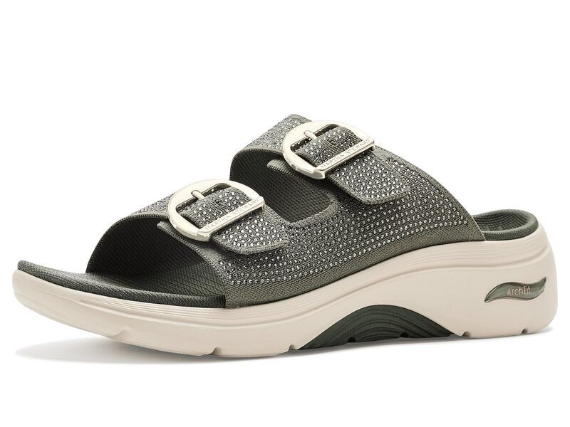 スケッチャーズ レディース シューズ サンダル Skechers Go Walk Arch Fit 20 Sandals Showstopper Olive オリーブ 20,060円