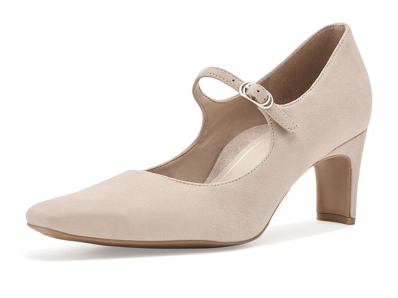 バイオニック レディース シューズ ヒール Vionic Samira Mary Jane Shoes Lucid Beige Sue ベージュ