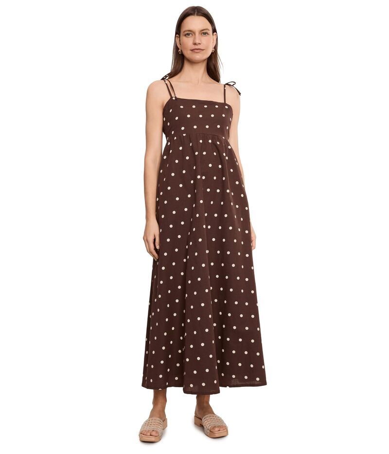 ビーチライオット レディース トップス ワンピース マキシ Beach Riot Valory Maxi Dress Brown Polka Dot ブラウン 22,484円