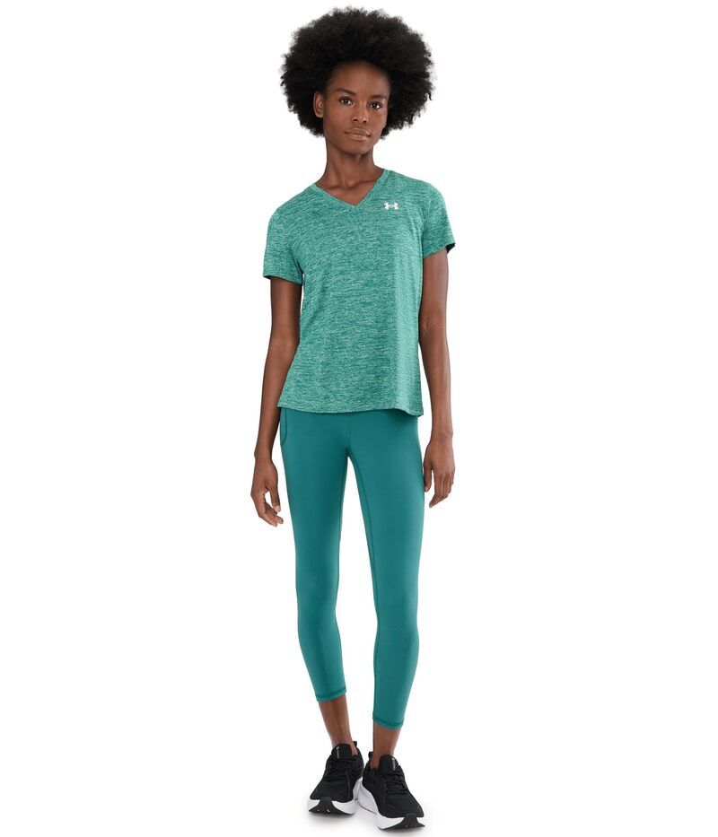 アンダーアーマー レディース トップス シャツ Vネック Under Armour Tech Short Sleeve VNeck Twist Rack GreenWhit グリーン アンダーアーマー レディース トップス シャツ Vネック Under Armour Tech Short Sleeve VNeck Twist Rack GreenWhit グリーン