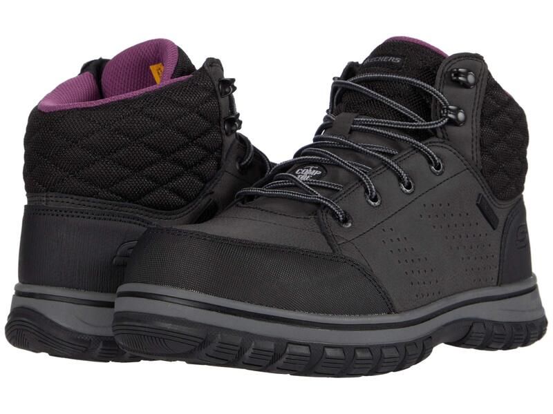 スケッチャーズ レディース シューズ ブーツ・レインブーツ Skechers Work Mccoll Comp Toe Black ブラック