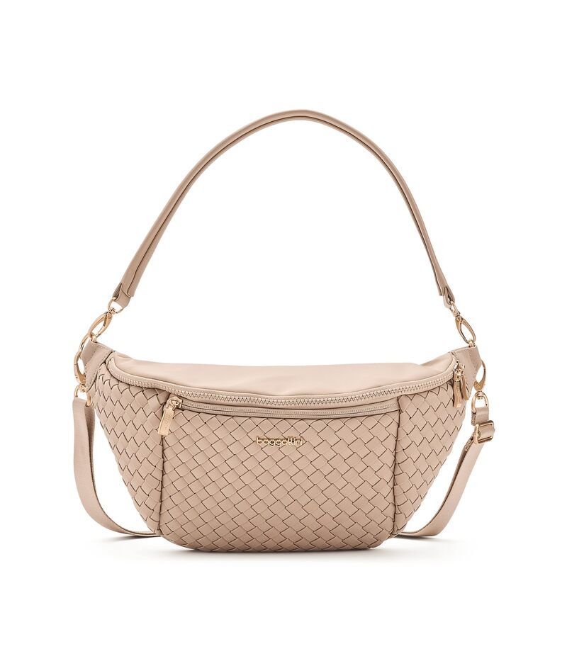 バッガリーニ レディース バッグ Baggallini Stanton Woven Crossbody Desert Sand Wov サンド