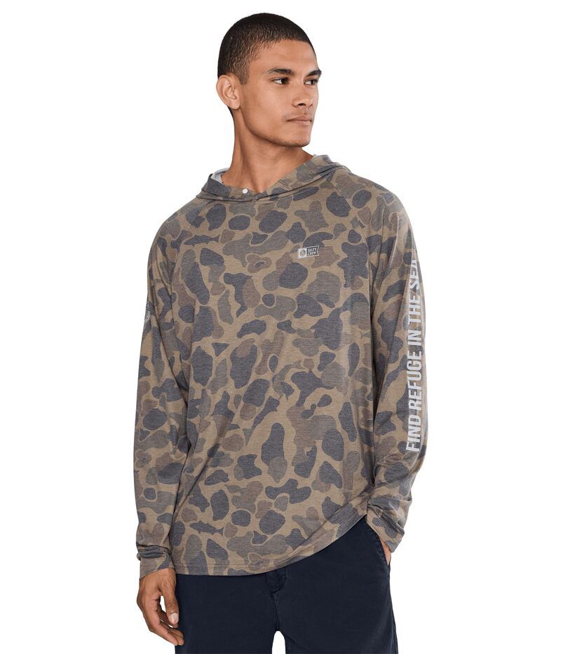 ソルティークルー メンズ アウター パーカー・スウェット Salty Crew Mariner Lite UV Hood Tan Camo タン