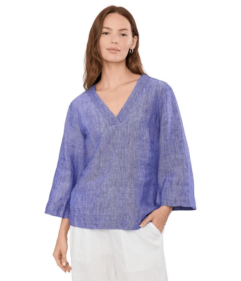トッミーバハマ レディース トップス シャツ Vネック Tommy Bahama Coastalina Vneck Popover Bold Blue ブルー