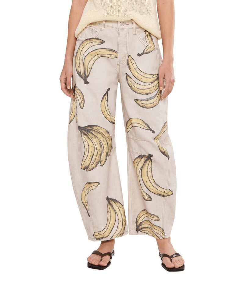 フリーピープル レディース ボトムス カジュアルパンツ プリント Free People Good Luck Printed Go Bananas