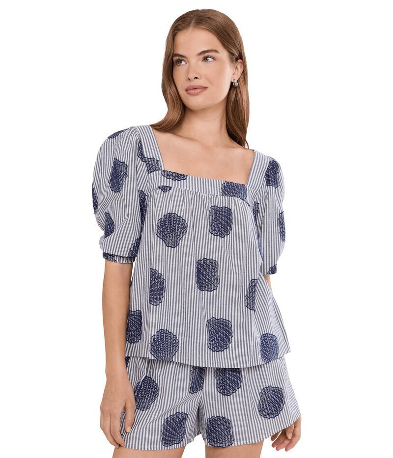 ヴァインヤードヴァインズ レディース トップス シャツ Vineyard Vineserena Top Shell Jacquard