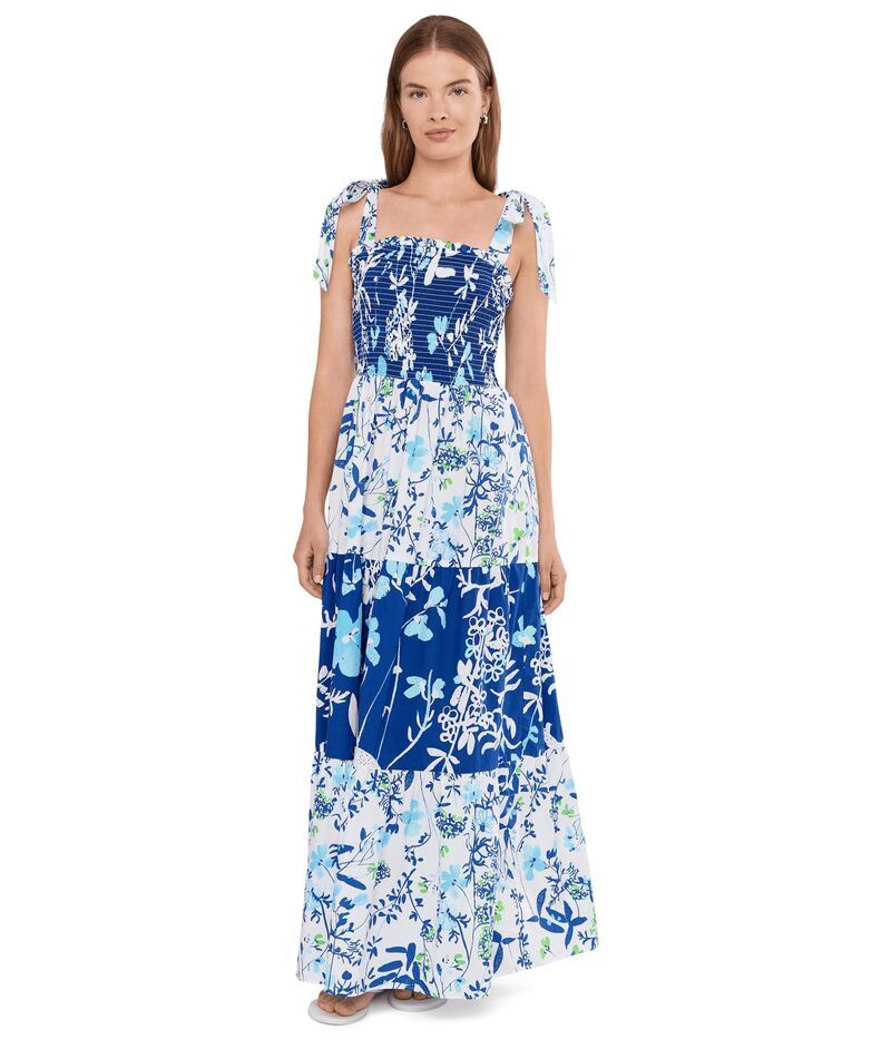 リリーピュリッツァー レディース トップス ワンピース シャーリング マキシ Lilly Pulitzer Athyn Smocked Maxi Dress Resort White Se ホワイト