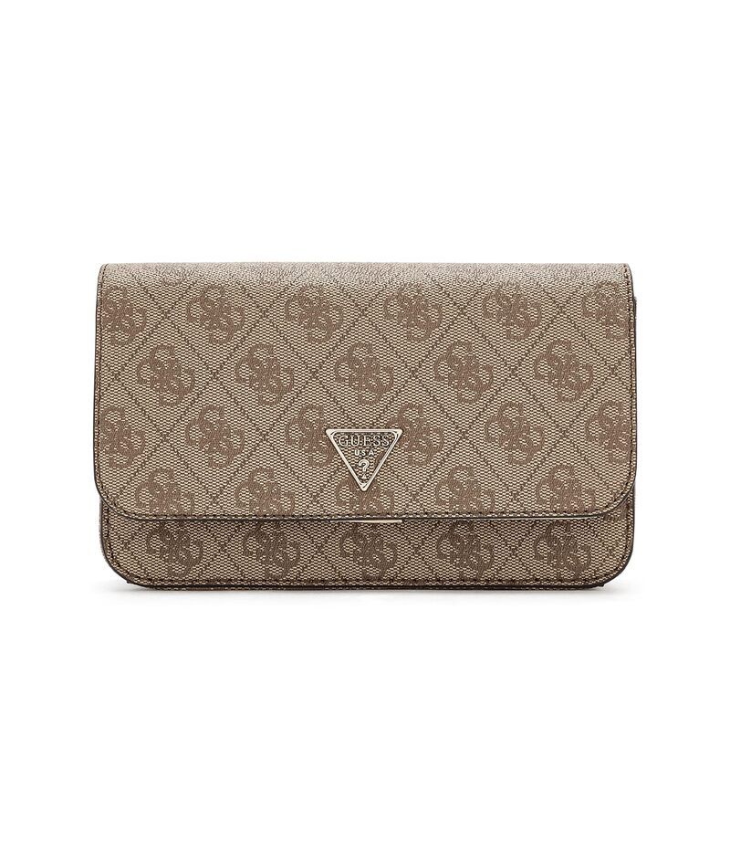 ゲス レディース バッグ Guess Noelle II Crossbody Flap Organizer Latte Logo