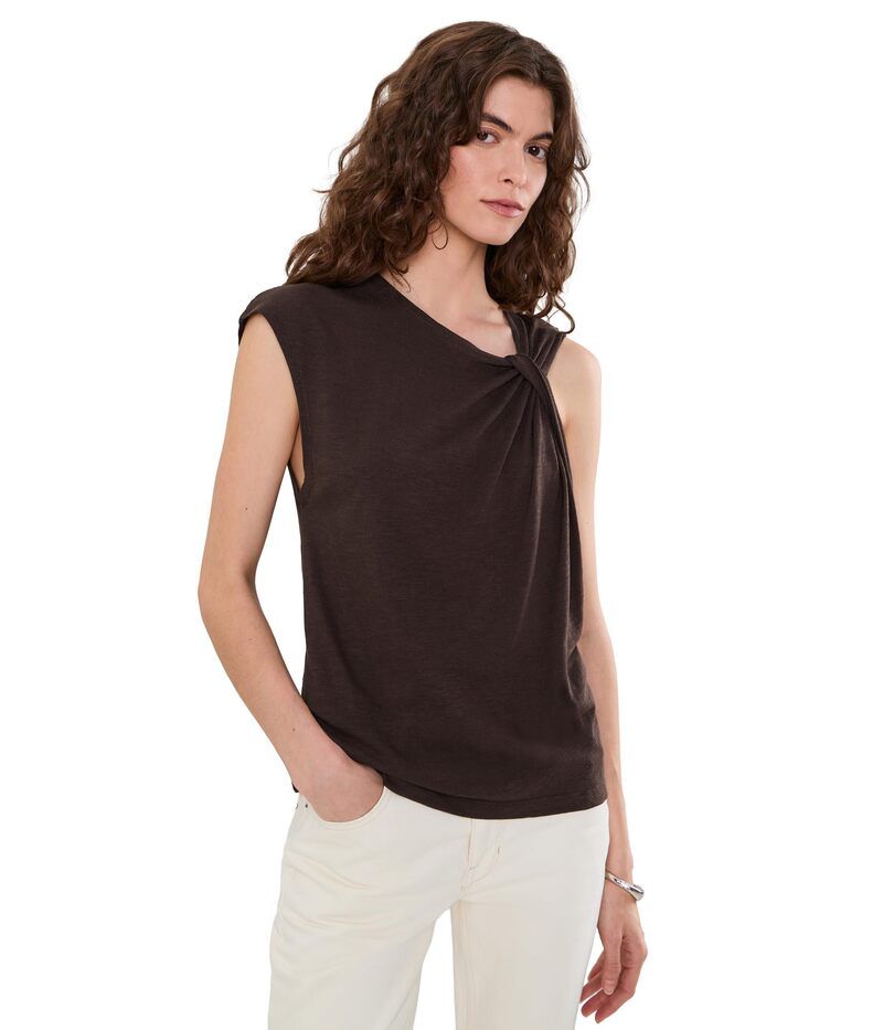 サンクチュアリー レディース トップス シャツ Sanctuary So Twisted Muscle Tee Rich Soil