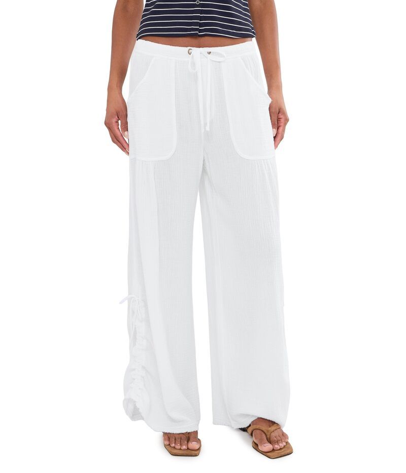 エックスシーブイアイ レディース ボトムス カジュアルパンツ ワイドレッグ Xcvi Muriel Wide Leg White ホワイト