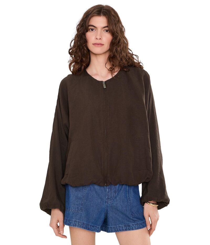 サンクチュアリー レディース アウター コート リネン ジャケット Sanctuary Linen Bubble Jacket Rich Soil 31,720円