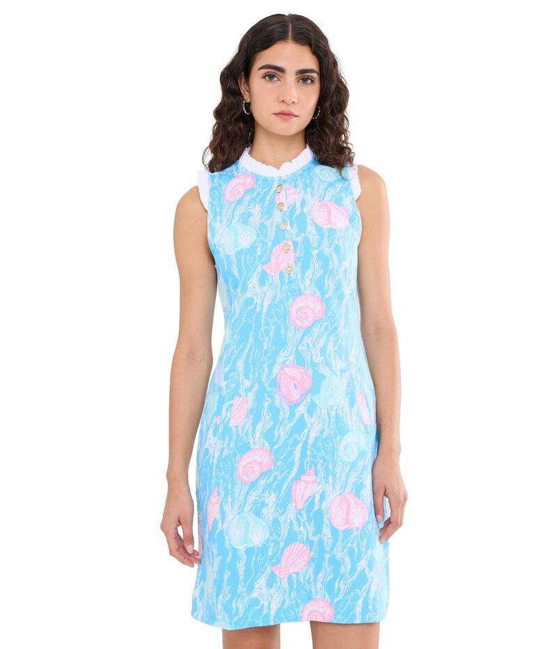リリーピュリッツァー レディース トップス ワンピース ノースリーブ Lilly Pulitzer Evangeline Sleeveless Dress Capri Blue Shel ブルー 31,720円