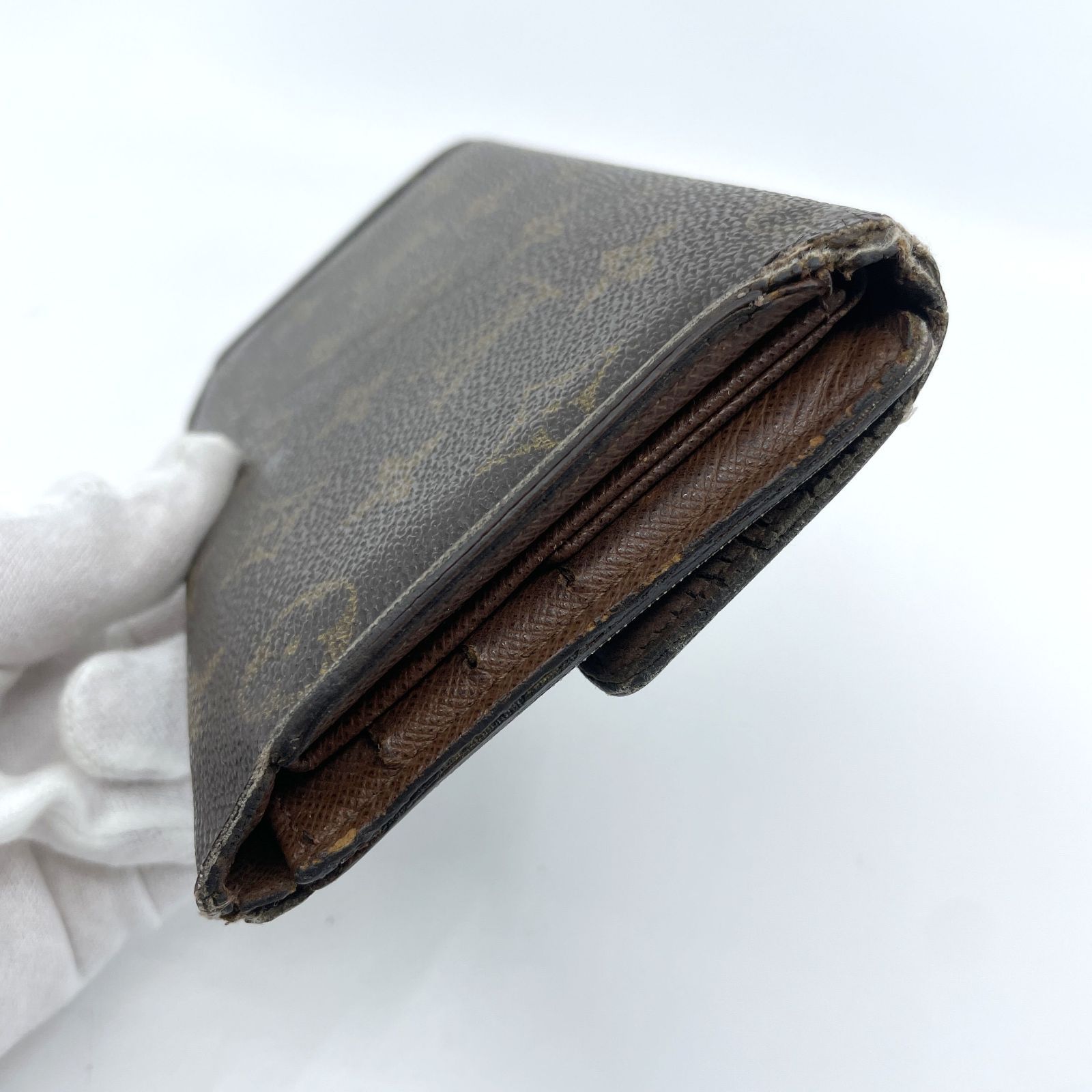 LOUIS VUITTON　ルイヴィトン ポルトフォイユ インターナショナル 三つ折り モノグラム 長財布 ユニセックス ブラウン M61217　シリアル：FL0052