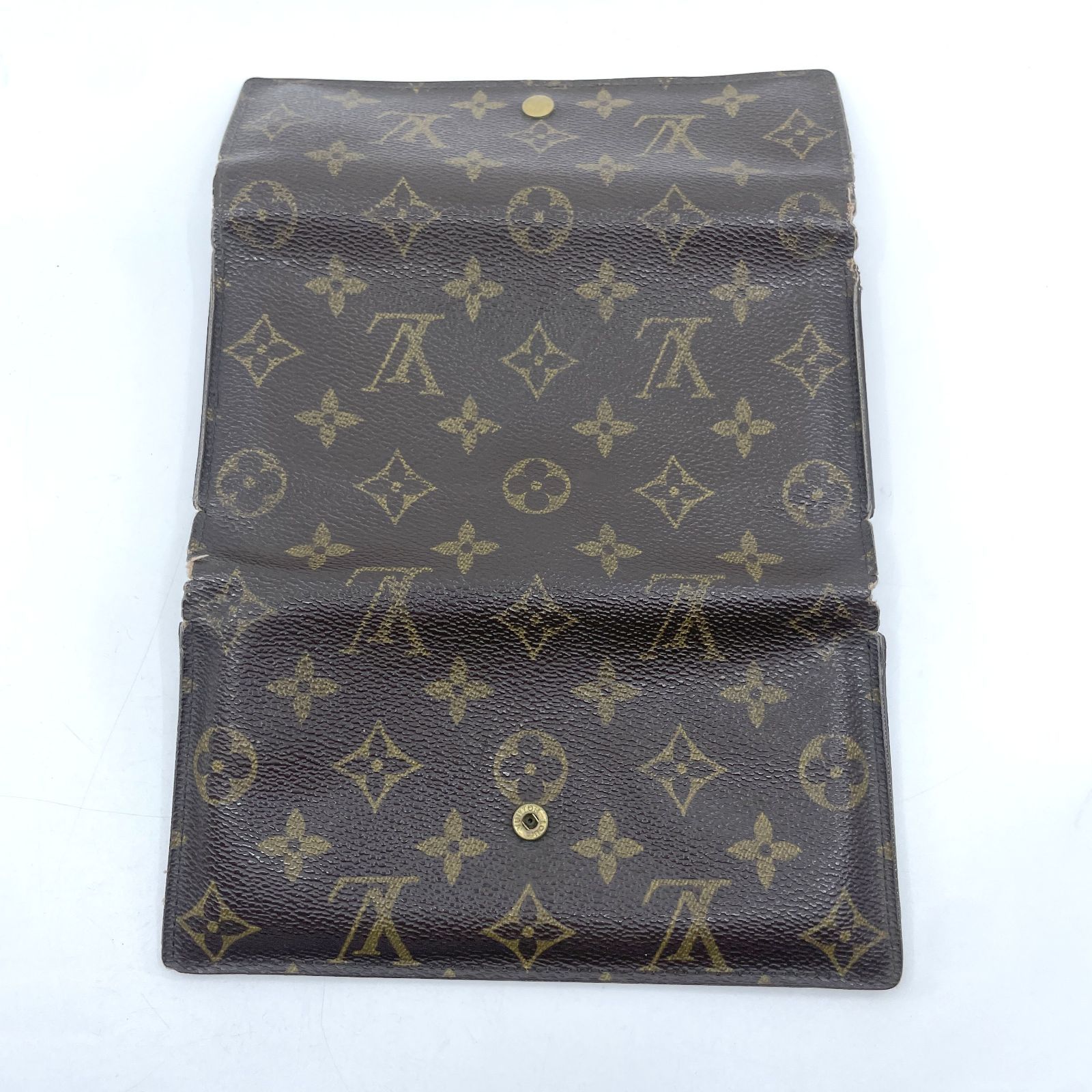 LOUIS VUITTON　ルイヴィトン ポルトフォイユ インターナショナル 三つ折り モノグラム 長財布 ユニセックス ブラウン M61217　シリアル：FL0052