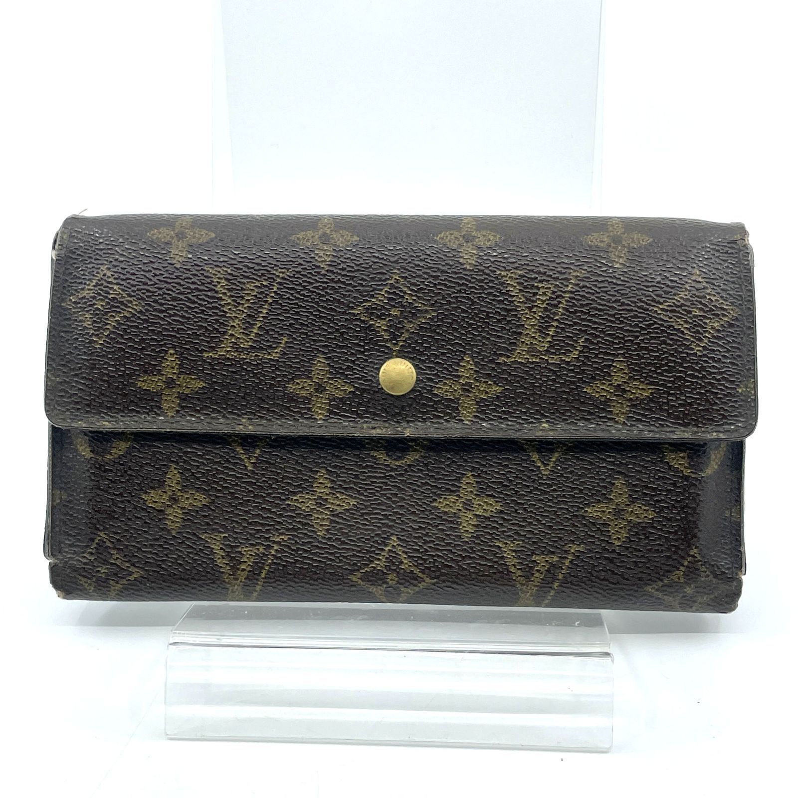 LOUIS VUITTON　ルイヴィトン ポルトフォイユ インターナショナル 三つ折り モノグラム 長財布 ユニセックス ブラウン M61217　シリアル：FL0052