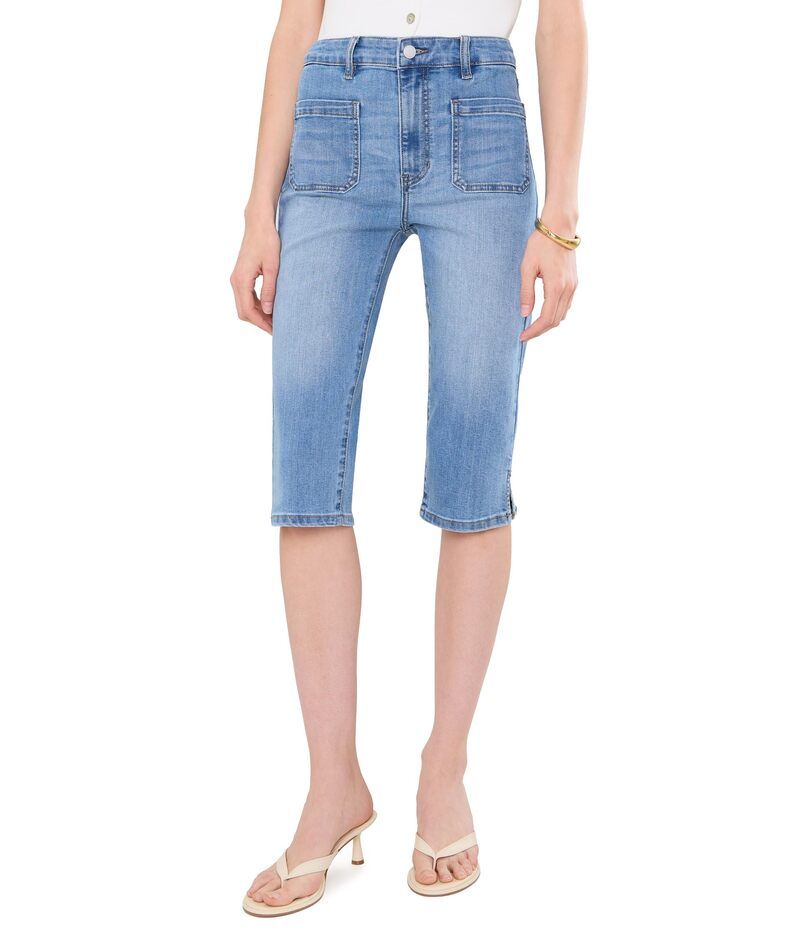 リヴァプール ロサンゼルス レディース ボトムス デニムパンツ キャップ Liverpoolos Angeles MidRise Denim Capri with Patch Pockets 19 I