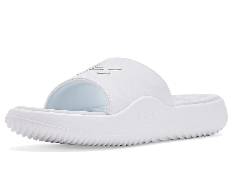 アンダーアーマー レディース シューズ サンダル Under Armour Ignite Pro 8 Fixed Band Slides WhiteWhiteIri ホワイト