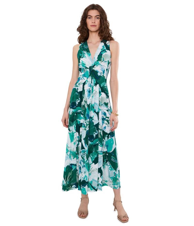 カルバンクライン レディース トップス ワンピース フラワー柄 ノースリーブ ジャージー マキシ フラワー Calvin Klein Sleeveless Matte Jersey Floral Ma