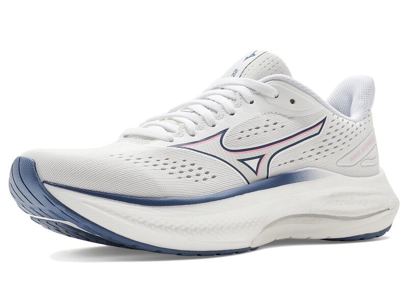 ミズノ レディース シューズ スニーカー Mizuno Wave Inspire 22 WhitePink ホワイト