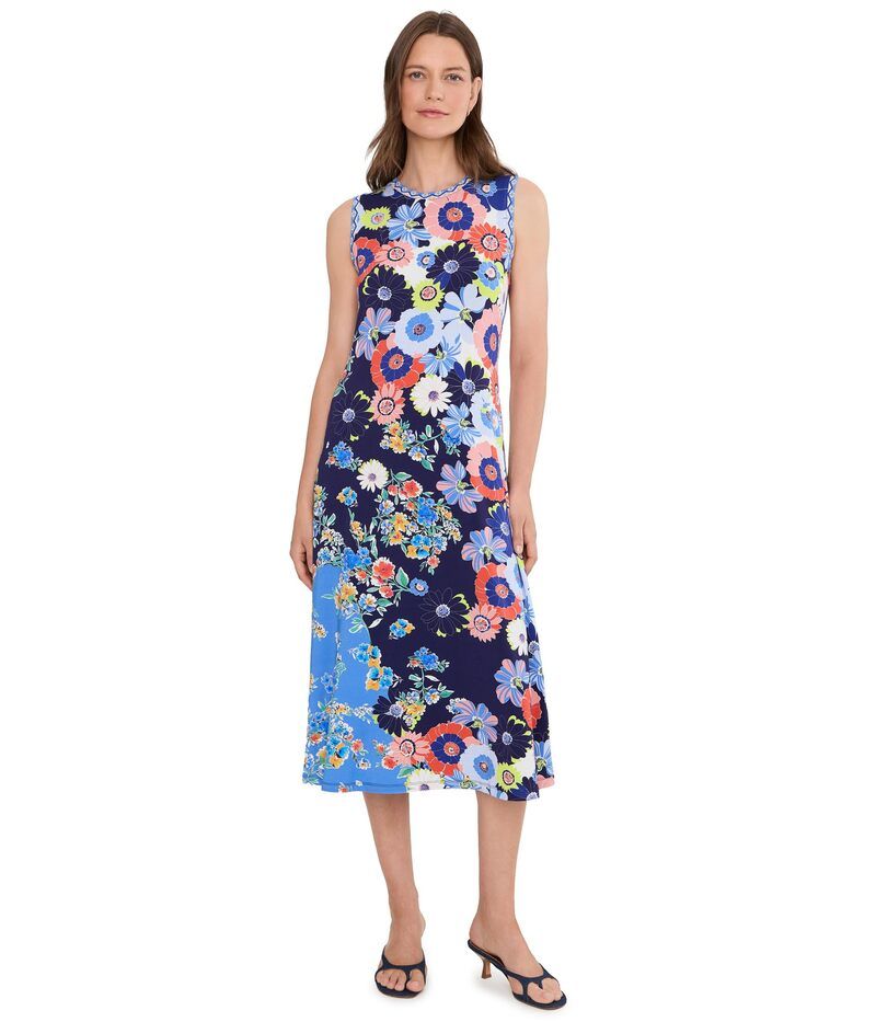 ジョニーワズ レディース トップス ワンピース クルーネック Johnny Was The Janie Favorite Crew Neck Tank Dress Tiana Scarf