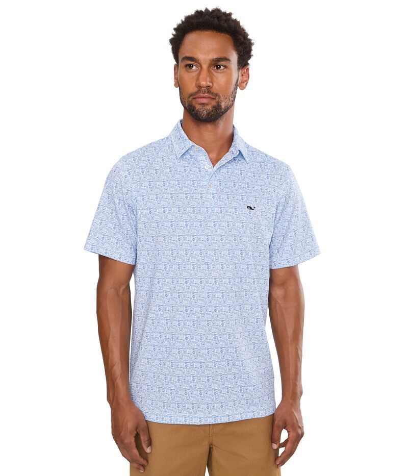ヴァインヤードヴァインズ メンズ トップス シャツ プリント Vineyard Vines Printed Sankaty Polo Margarita Micro