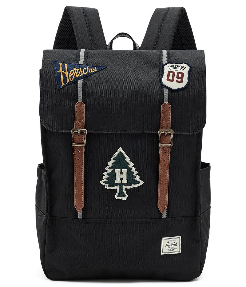 ハーシェルサプライ メンズ バッグ バックパック・リュックサック Herschel Supply Co Survey Backpack Patches Black ブラック