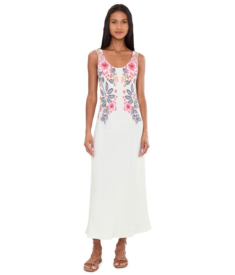ジョニーワズ レディース トップス ワンピース リネン Johnny Was Linen Bias Tank Dress Lirelle