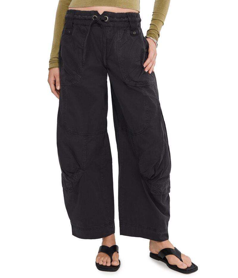 フリーピープル レディース ボトムス カジュアルパンツ Free People Onset Parachute Pants Black Sand ブラック