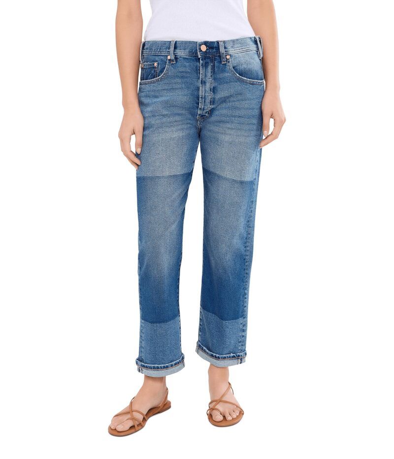 リヴァプール ロサンゼルス レディース ボトムス デニムパンツ ジーンズ Liverpoolos Angeles 27 Sloane Slouchy MidRise Girlfriend Cuffed