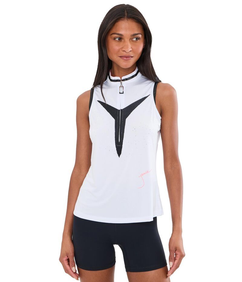 ジャイミーサドック レディース トップス シャツ プリント ホルター Jamie Sadock Triton Print Halter White ホワイト