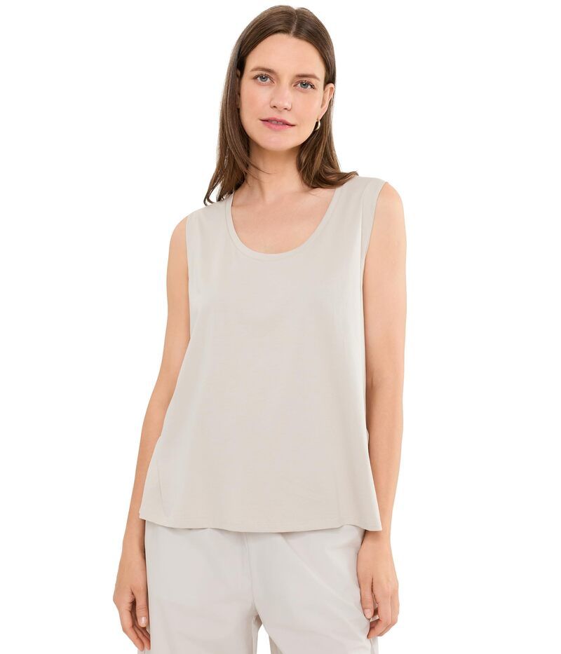 エイリーンフィッシャー レディース トップス シャツ コットン ジャージー Eileen Fisher Organic Pima Cotton Jersey Scoop Neck Tank Top C 20,576円