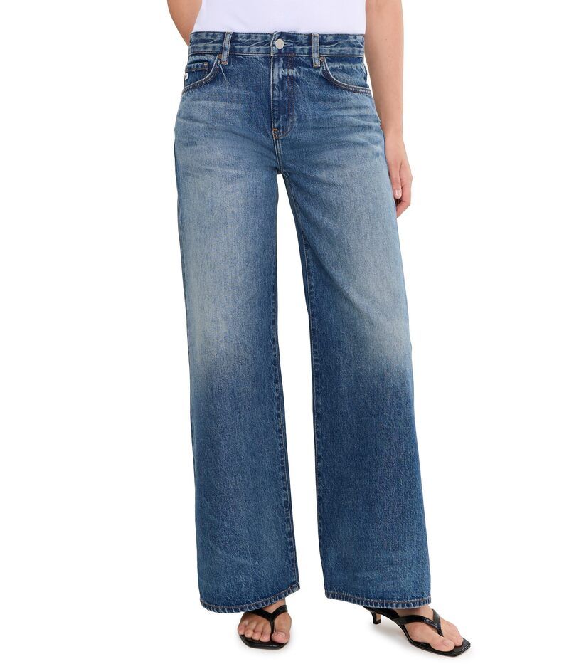 エージージーンズ レディース ボトムス デニムパンツ ワイドレッグ Ag Jeansaige MidRise Wide Leg inostalgia Nostalgia