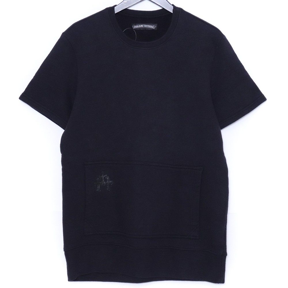 CHROME HEARTS セメタリークロスパッチショートスリーブスウェットトップス Mサイズ ブラック