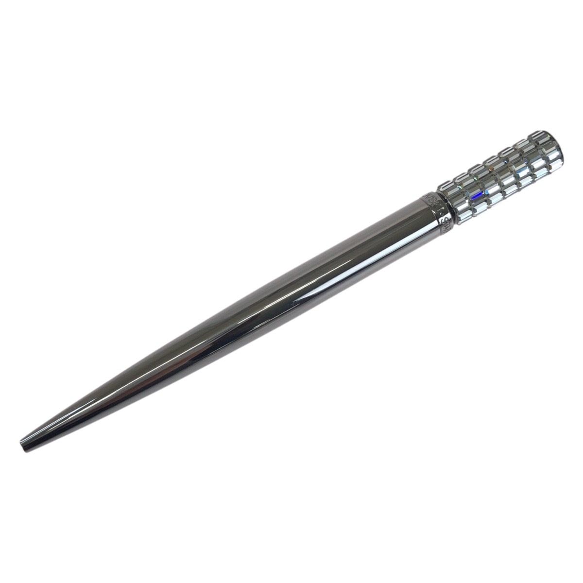 超美品 SWAROVSKI スワロフスキー Lucent グレー クリスタル/メタル