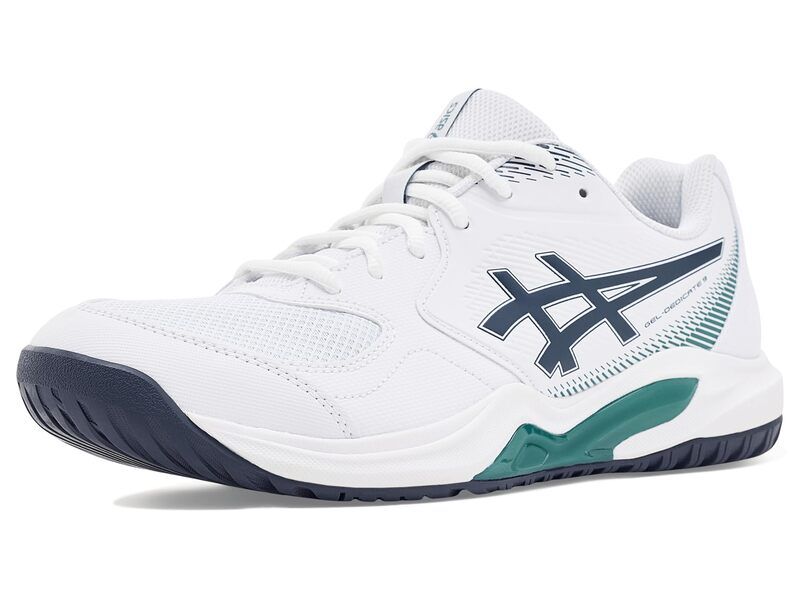 アシックス メンズ シューズ スニーカー Asics GELDedicate 9 WhiteMidnight ホワイト