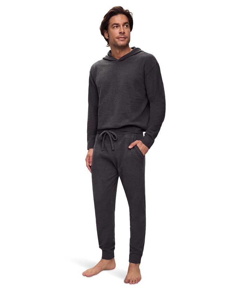 エバージェイ メンズ ボトムス カジュアルパンツ ジョガーパンツ Eberjey Recycled Boucle Joggers Graphite グラファイト