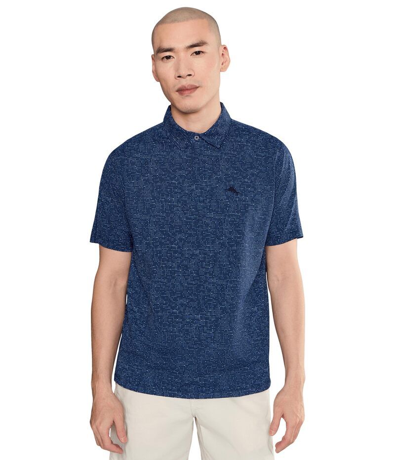 トッミーバハマ メンズ トップス シャツ Tommy Bahama Palm Dunes Polo Bering Blue ブルー