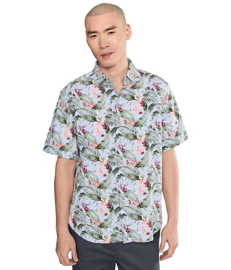 トッミーバハマ メンズ トップス シャツ Tommy Bahama Nova Wave Blue Sky Vines Dew Drop ブルー